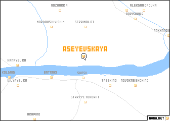 map of Aseyevskaya