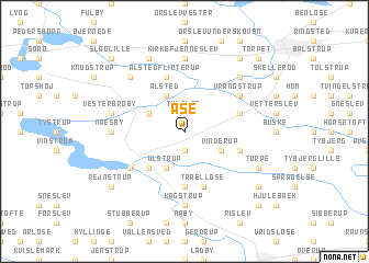 map of Åse