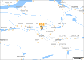 map of Åse