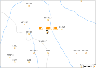 map of Āsfa Mēda