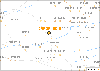 map of Asfarvarīn