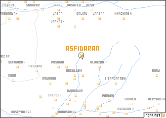 map of Asfīdārān