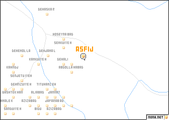 map of Āsfīj