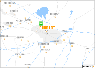 map of Aşgabat