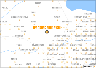 map of ‘Asgarābād-e Kūh