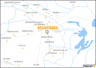 map of Əsgǝrabad