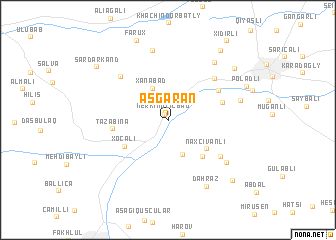 map of Əsgǝran
