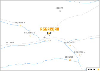 map of Åsgardan