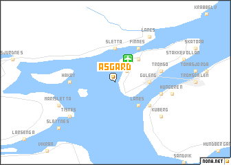 map of Åsgård