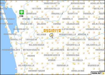 map of Asgiriya