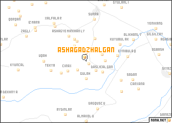 map of Ashaga Dzhalgan