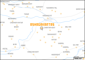 map of Ashaga-Kartas