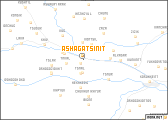 map of Ashaga-Tsinit