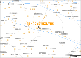 map of Ashagy Gyuzlyak