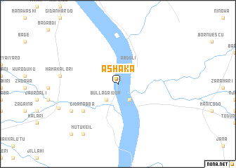 map of Ashaka
