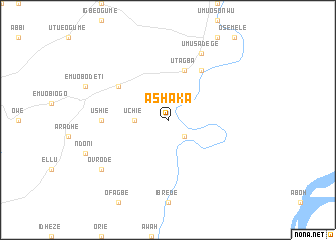 map of Ashaka