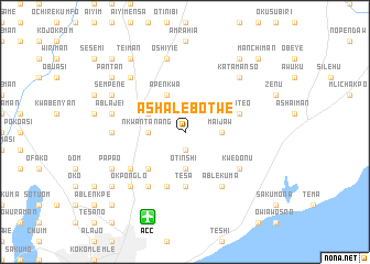 map of Ashalebotwe