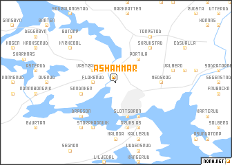 map of Åshammar