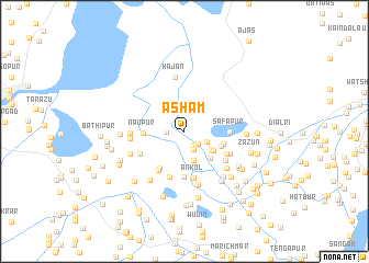 map of Asham