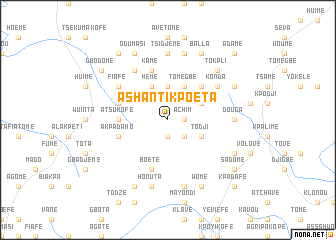 map of Ashanti Kpoeta