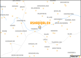 map of Āshāqī Qal‘eh