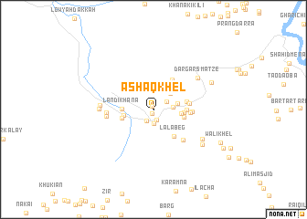 map of Āshaq Khel