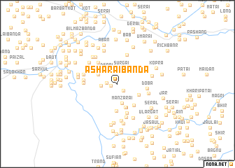 map of Ashārai Bānda