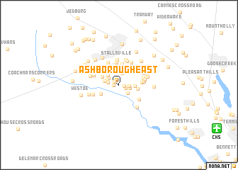 map of Ashborough East