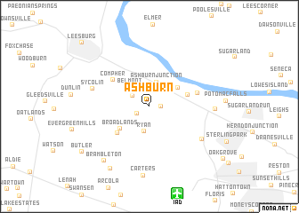 map of Ashburn