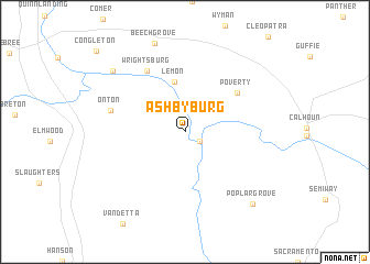 map of Ashbyburg