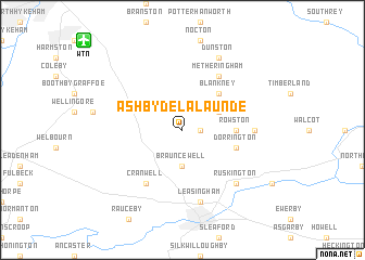 map of Ashby de la Launde