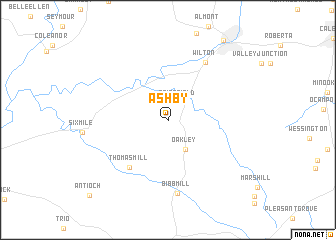 map of Ashby