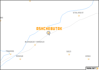 map of Ashche-Butak
