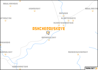 map of Ashchepovskoye