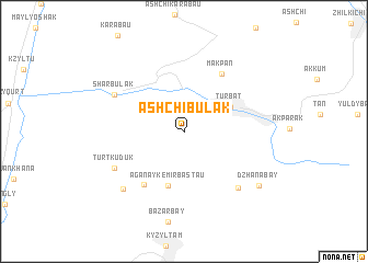 map of (( Ashchi-Bulak ))
