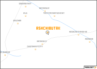 map of Ashchibutak
