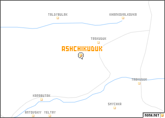 map of Ashchikuduk