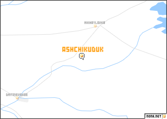 map of Ashchikuduk