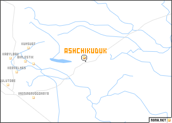 map of Ashchikuduk