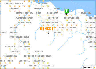 map of Ashcott