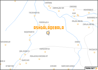 map of Ashdalaq-e Bālā
