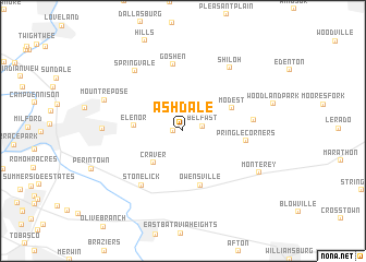 map of Ashdale