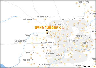 map of Ashdown Park