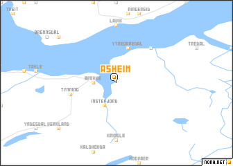 map of Asheim