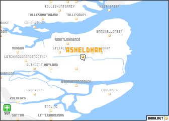 map of Asheldham