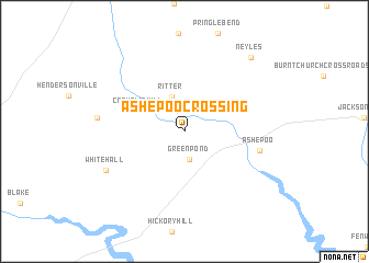 map of Ashepoo Crossing