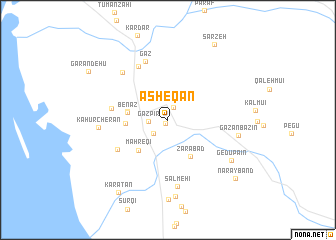 map of ‘Āsheqān