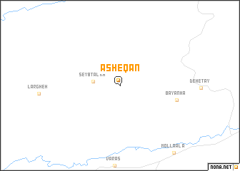 map of ‘Āsheqān