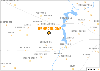 map of Asher Glade