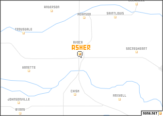 map of Asher